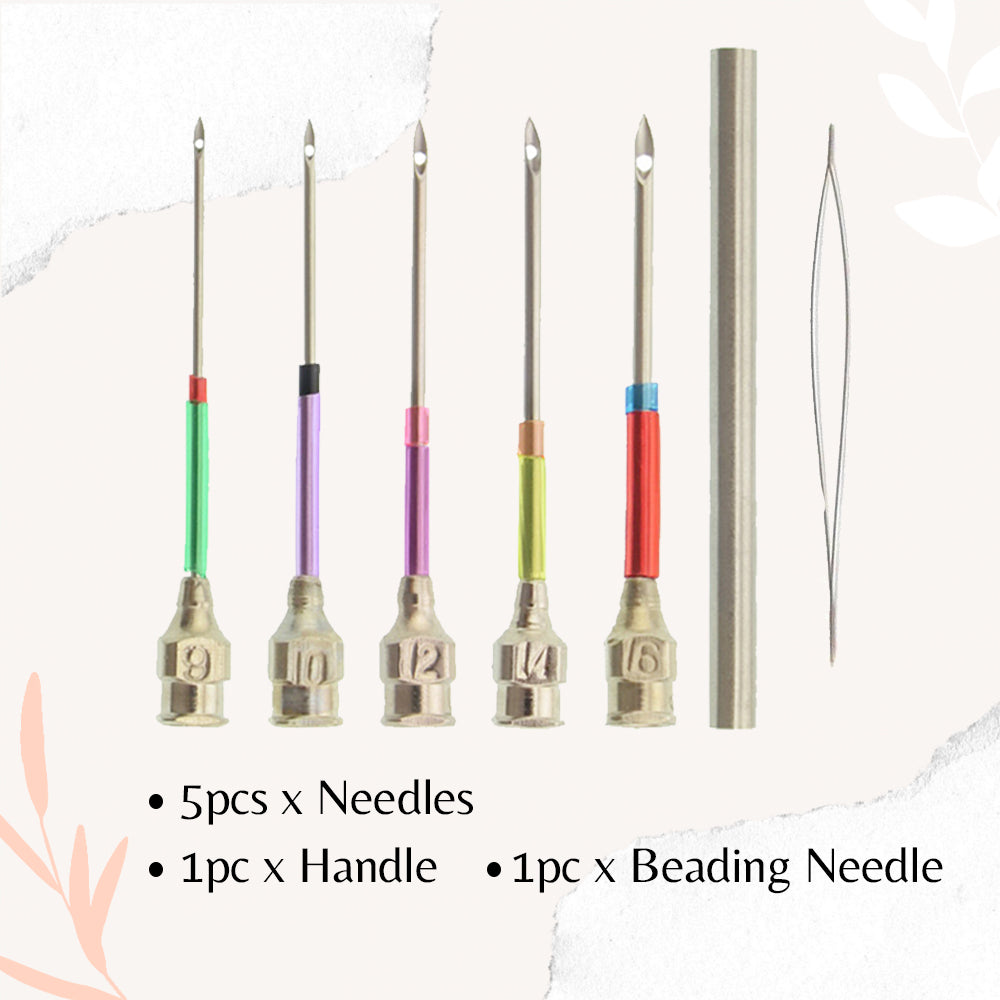 Dobshow® Embroidery Stitching Punch Needles Set